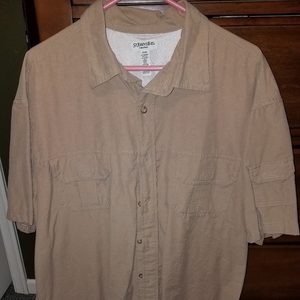 St. John's Bay Outdoor Short Sleeve Shirt, XL